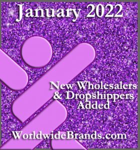 new wholesalers and dropshippers added January 2022